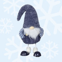 35cm Wiggling Gnome In Blue Overalls image