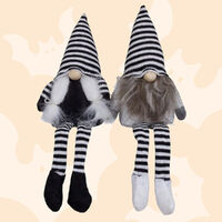 20cm Black & White Gnome Shelf Sitter - Boy Or Girl image