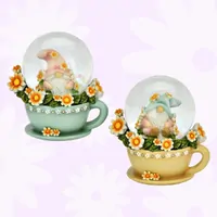 Earl & Grey Steepwell | 7cm Teacup Gnome In Snow Globe - Assorted Designs image