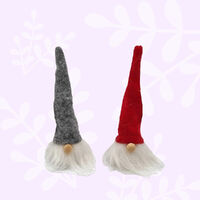 12cm Gnome Head Hanging Decoration- Assorted Colours image