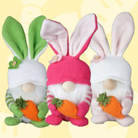 22cm Bunny Gnome With Carrot - Assorted Colours image