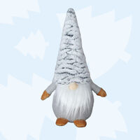 34cm Winter Gnome With White Fluffy Hat image