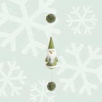 160cm Christmas Gnome Hanging Ornament - Green image