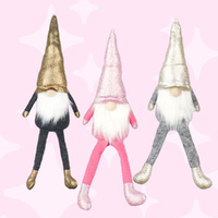 33cm Disco Gnome With Glitter Hat- Assorted Colours image