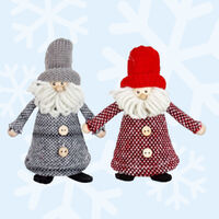 Pippin & Pop WinterPuff | 13cm Christmas Gnome With Winter Coat- Assorted Colours image