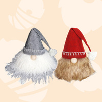 21cm Hairy Christmas Gnome- Assorted Colours image
