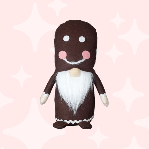 26cm Gingerbread Gnome- Dark Brown