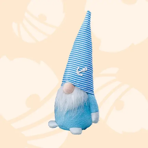 23cm Maritime Gnome- Stripey Hat