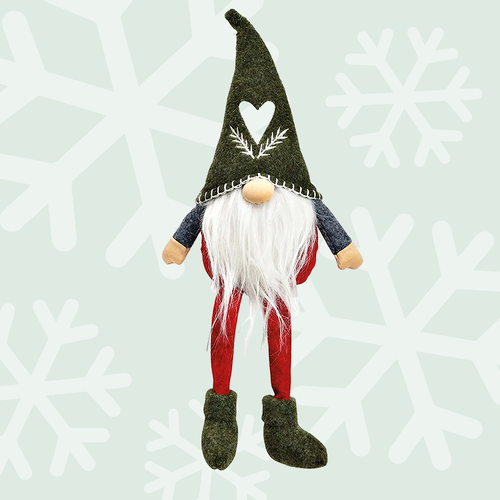Moss Jingledew | 48cm Christmas Gnome Shelf Sitter