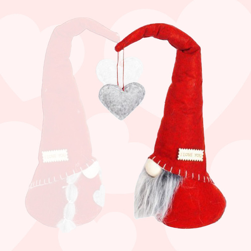 38cm Valentines Gnome - Boy