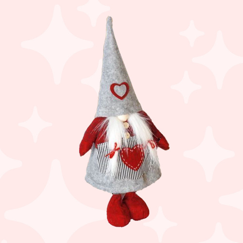 55cm Grey & Red Gnome - Girl